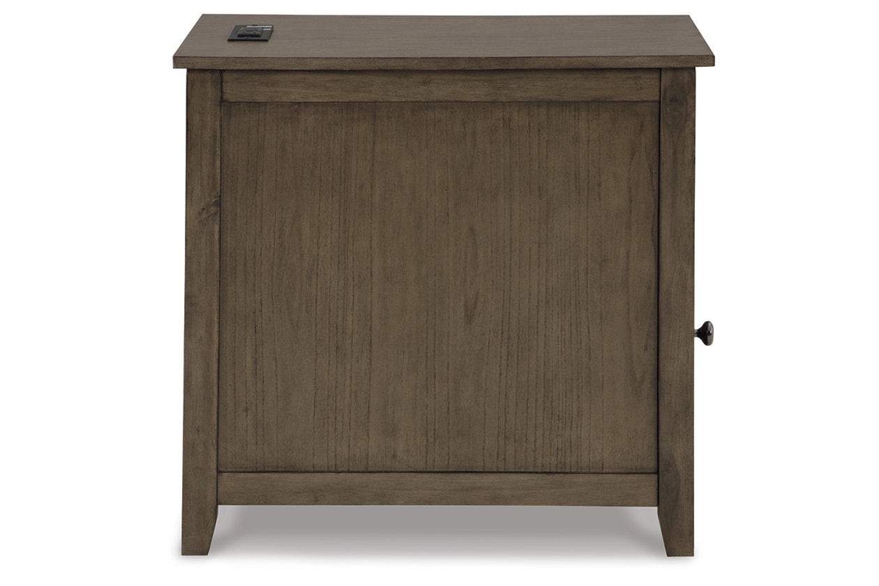 Treytown Grayish Brown Chairside End Table - T300-217 - Bien Home Furniture &amp; Electronics