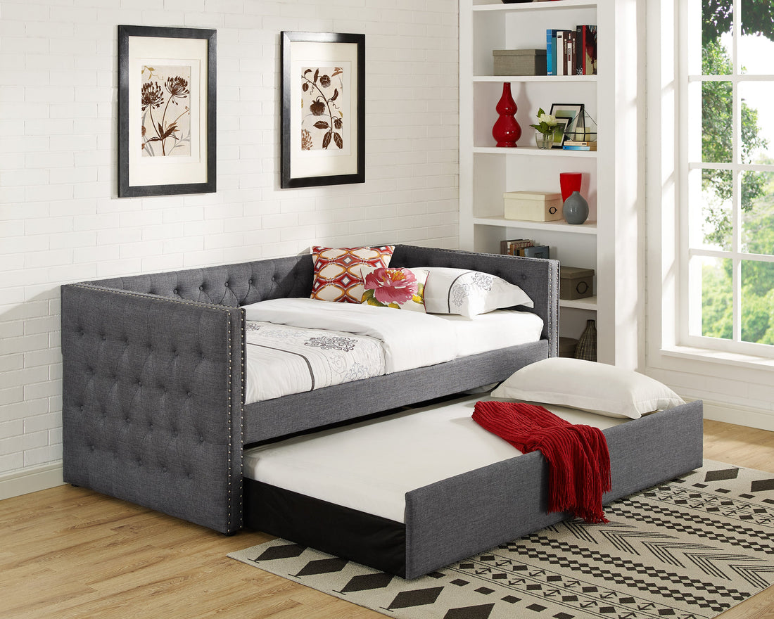 Trina Gray Twin Daybed - SET | 5335GY-ARM | 5335GY-BACK - Bien Home Furniture &amp; Electronics