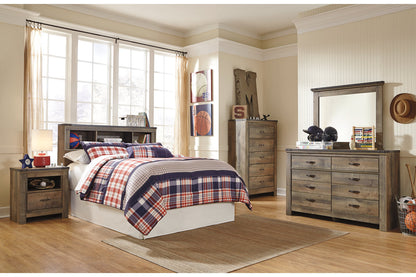 Trinell Brown Full Bookcase Headboard - B446-65 - Bien Home Furniture &amp; Electronics