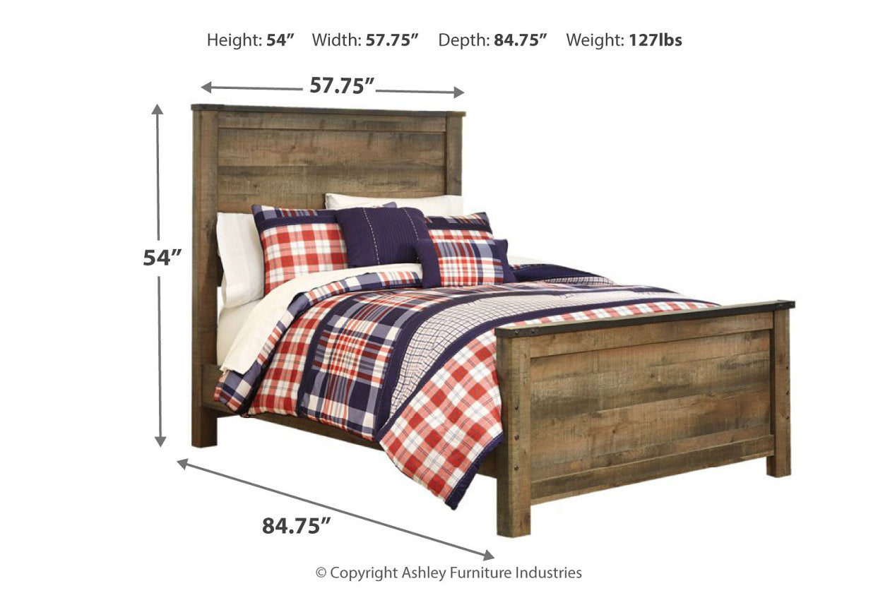 Trinell Brown Full Panel Bed - SET | B446-84 | B446-86 | B446-87 - Bien Home Furniture &amp; Electronics