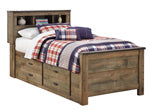 Trinell Brown Under Bed Storage with Side Rail - B446-50 - Bien Home Furniture &amp; Electronics