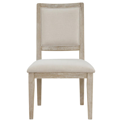 Trofello Upholstered Dining Side Chair White Washed and Beige (Set of 2) - 123122 - Bien Home Furniture &amp; Electronics