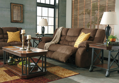 Tulen Chocolate Reclining Living Room Set - SET | 9860588 | 9860586 - Bien Home Furniture &amp; Electronics