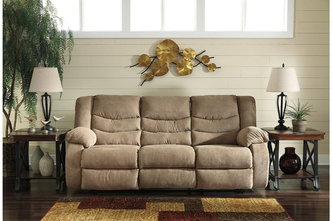 Tulen Mocha Reclining Sofa - 9860488 - Bien Home Furniture &amp; Electronics