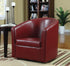 Turner Red Upholstery Sloped Arm Accent Swivel Chair - 902099 - Bien Home Furniture & Electronics