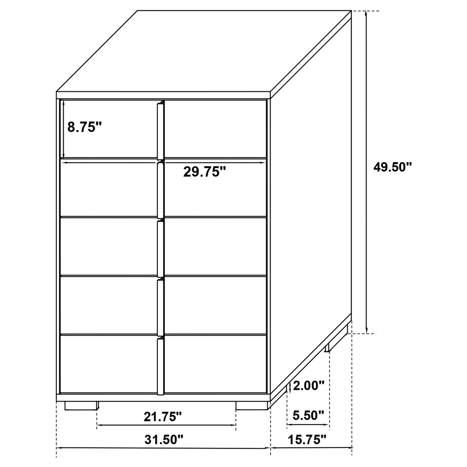 TWIN BED 5 PC SET - 222931T-S5 - Bien Home Furniture &amp; Electronics