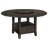 Twyla Dark Cocoa Round Dining Table with Removable Lazy Susan - 115101 - Bien Home Furniture & Electronics