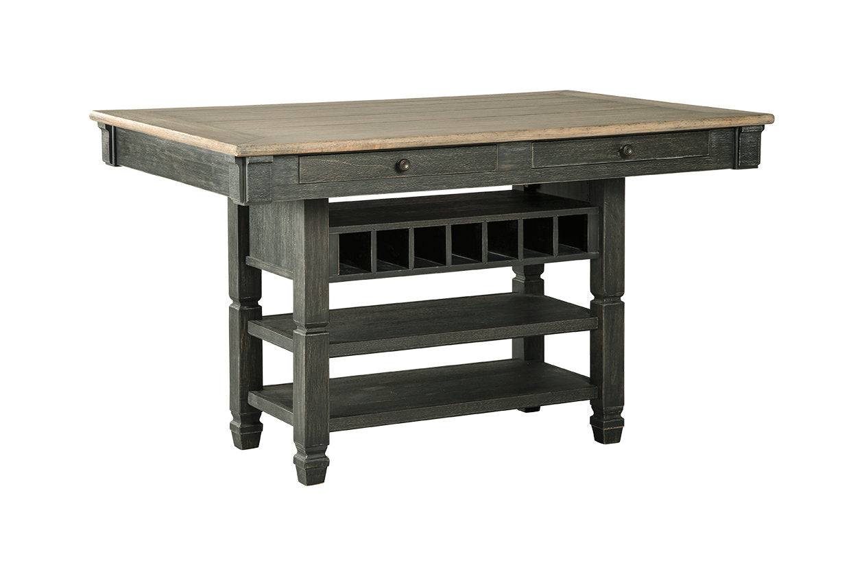 Tyler Creek Black/Gray Counter Height Dining Table - D736-32 - Bien Home Furniture &amp; Electronics