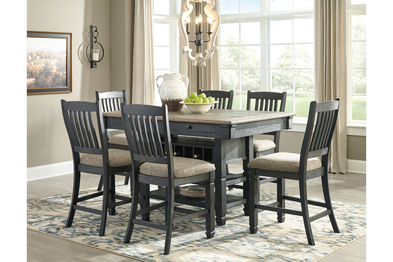 Tyler Creek Black/Gray Counter Height Dining Table - D736-32 - Bien Home Furniture &amp; Electronics