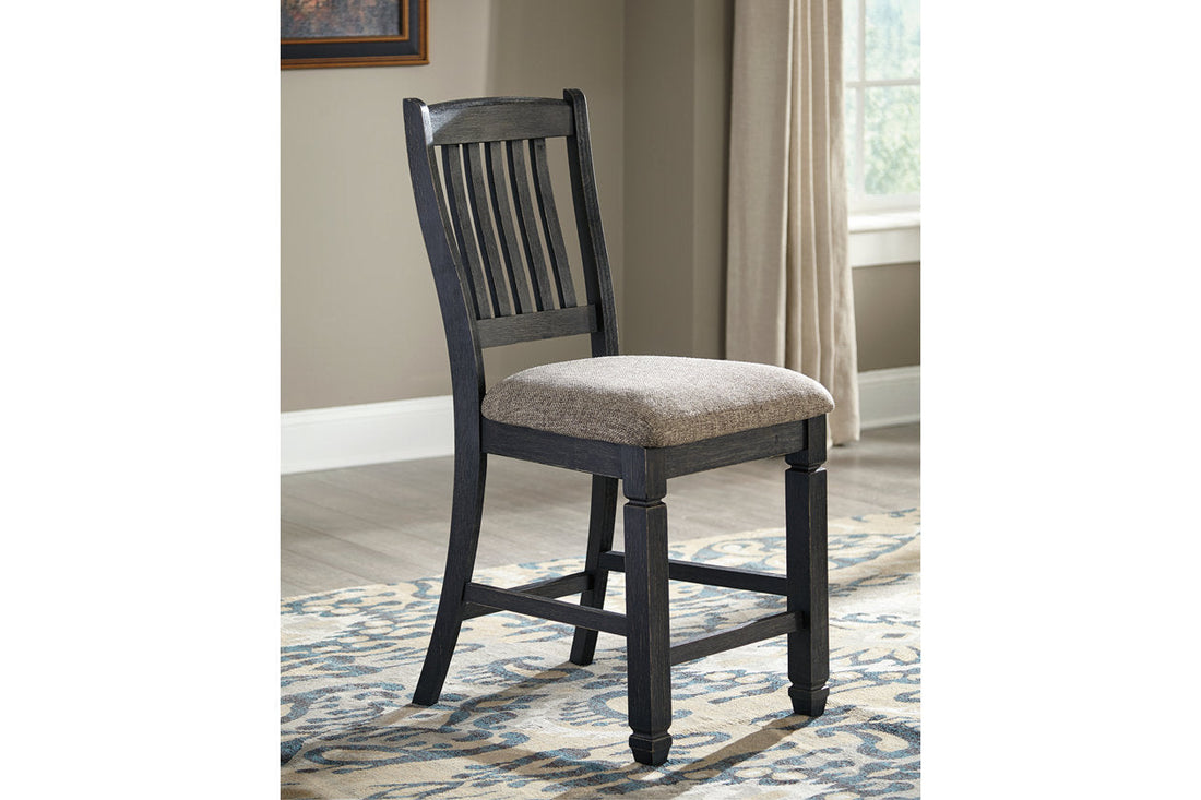 Tyler Creek Black/Grayish Brown Counter Height Barstool, Set of 2 - D736-124 - Bien Home Furniture &amp; Electronics