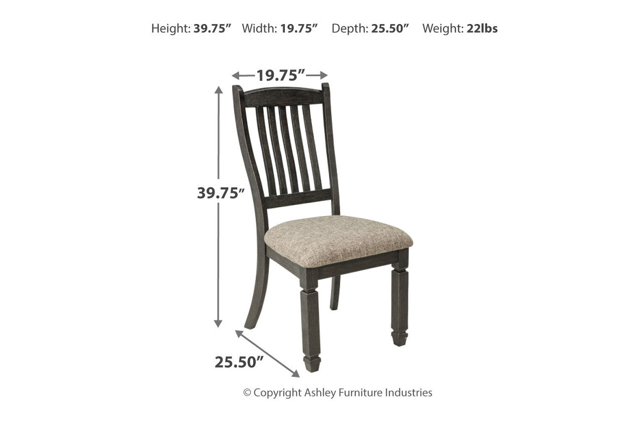 Tyler Creek Black/Grayish Brown Dining Chair, Set of 2 - D736-01 - Bien Home Furniture &amp; Electronics