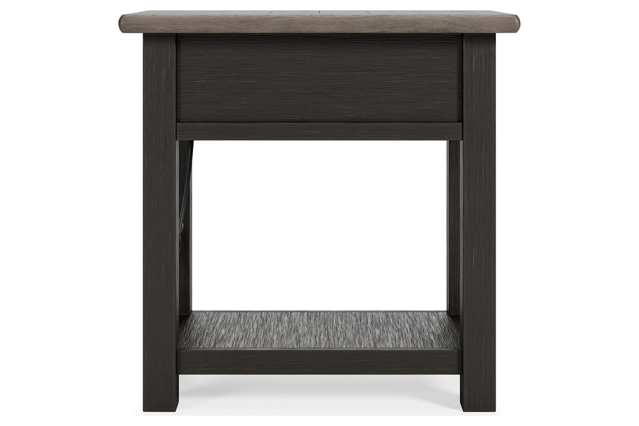 Tyler Creek Two-tone Chairside End Table - T736-107 - Bien Home Furniture &amp; Electronics