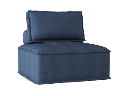 Ulrich Blue Modular Chair with Removable Bolster - 9545BU-1 - Bien Home Furniture &amp; Electronics