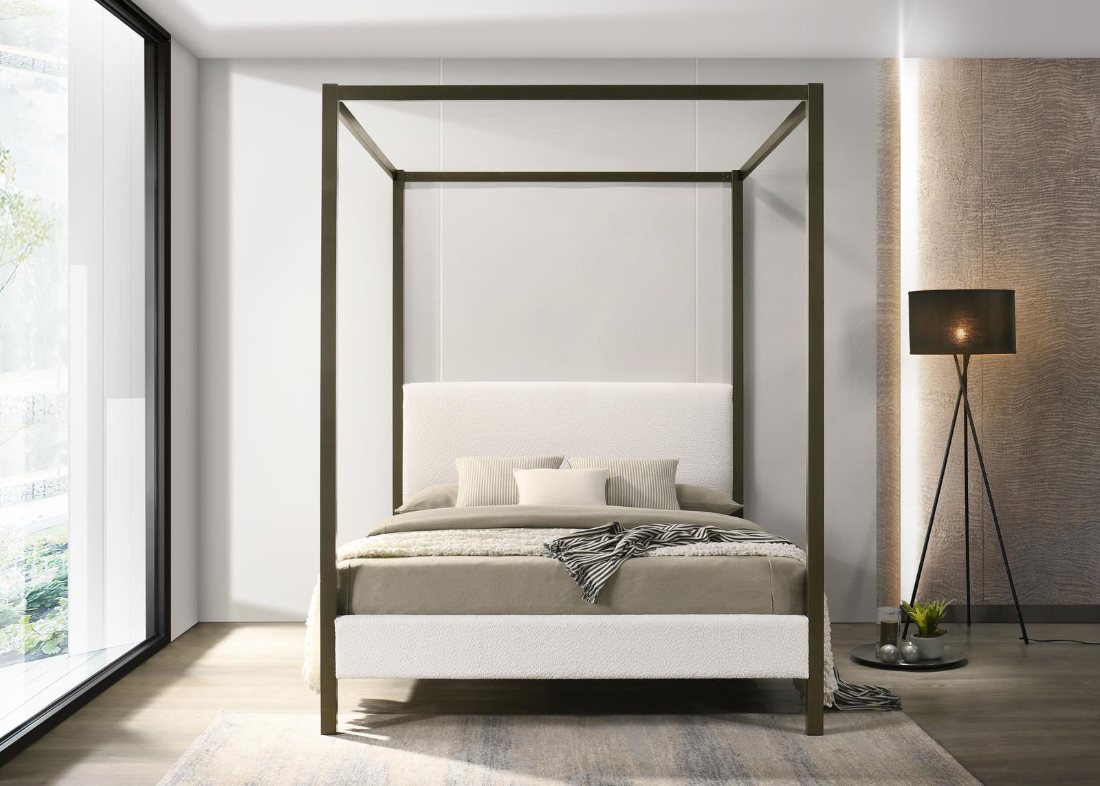 UPHOLSTERED EASTERN KING BED - 300834KE - Bien Home Furniture &amp; Electronics