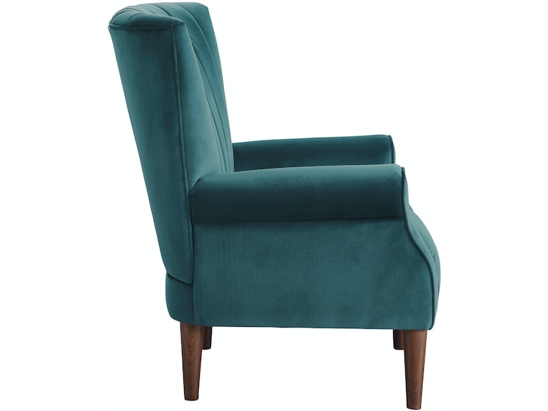 Urielle Teal Velvet Accent Chair - 1047TL-1 - Bien Home Furniture &amp; Electronics