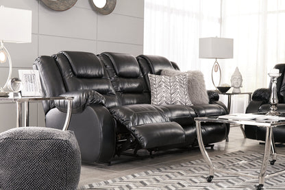 Vacherie Black Reclining Sofa - 7930888 - Bien Home Furniture &amp; Electronics