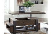 Vailbry Brown Coffee Table with Lift Top - T758-9 - Bien Home Furniture & Electronics