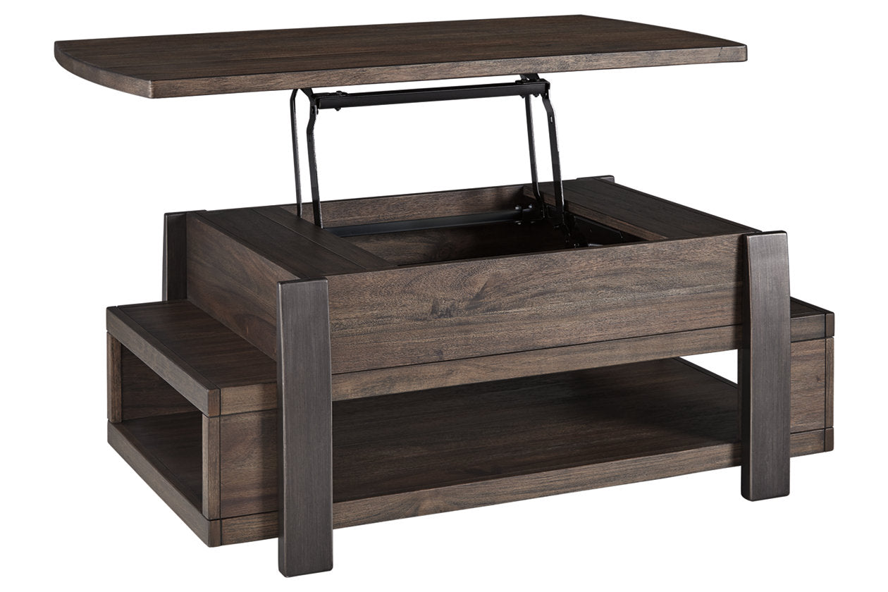 Vailbry Brown Coffee Table with Lift Top - T758-9 - Bien Home Furniture &amp; Electronics