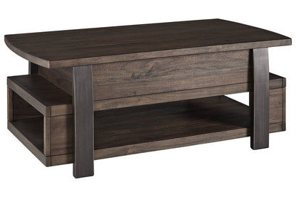 Vailbry Brown Coffee Table with Lift Top - T758-9 - Bien Home Furniture &amp; Electronics