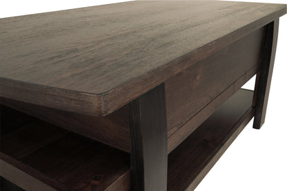 Vailbry Brown Coffee Table with Lift Top - T758-9 - Bien Home Furniture &amp; Electronics