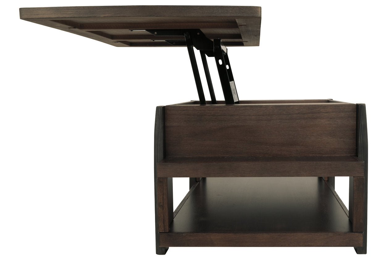 Vailbry Brown Coffee Table with Lift Top - T758-9 - Bien Home Furniture &amp; Electronics