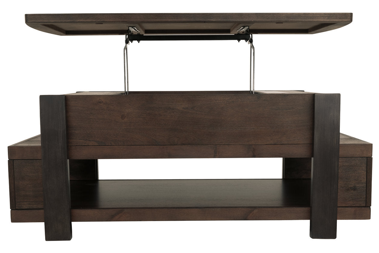 Vailbry Brown Coffee Table with Lift Top - T758-9 - Bien Home Furniture &amp; Electronics