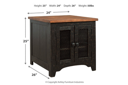 Valebeck Black/Brown End Table - T468-3 - Bien Home Furniture &amp; Electronics