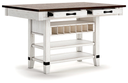 Valebeck White/Brown Counter Height Dining Table - D546-32 - Bien Home Furniture &amp; Electronics