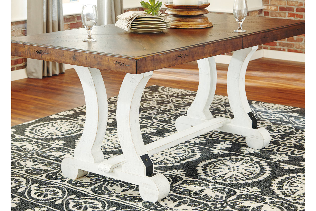 Valebeck White/Brown Dining Table - D546-35 - Bien Home Furniture &amp; Electronics
