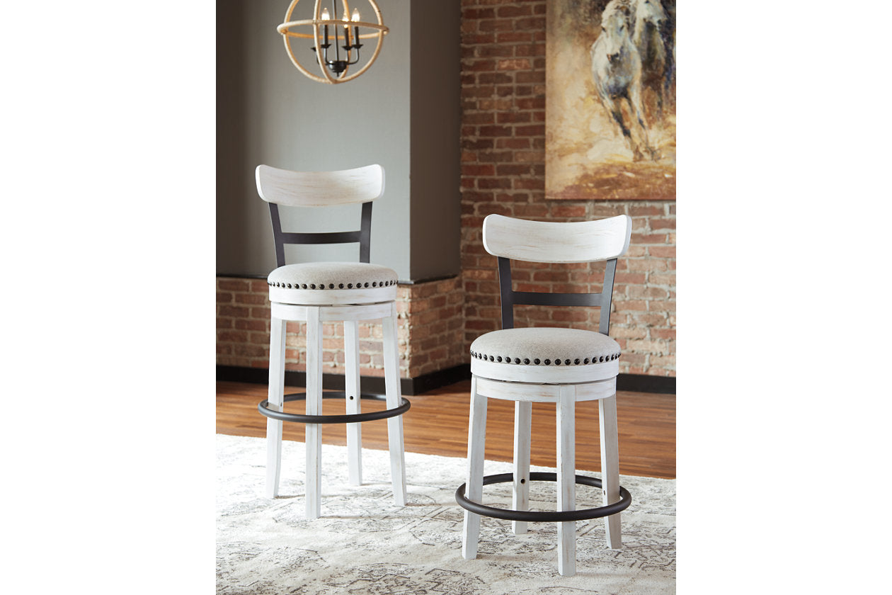 Valebeck White Counter Height Barstool - D546-524 - Bien Home Furniture &amp; Electronics