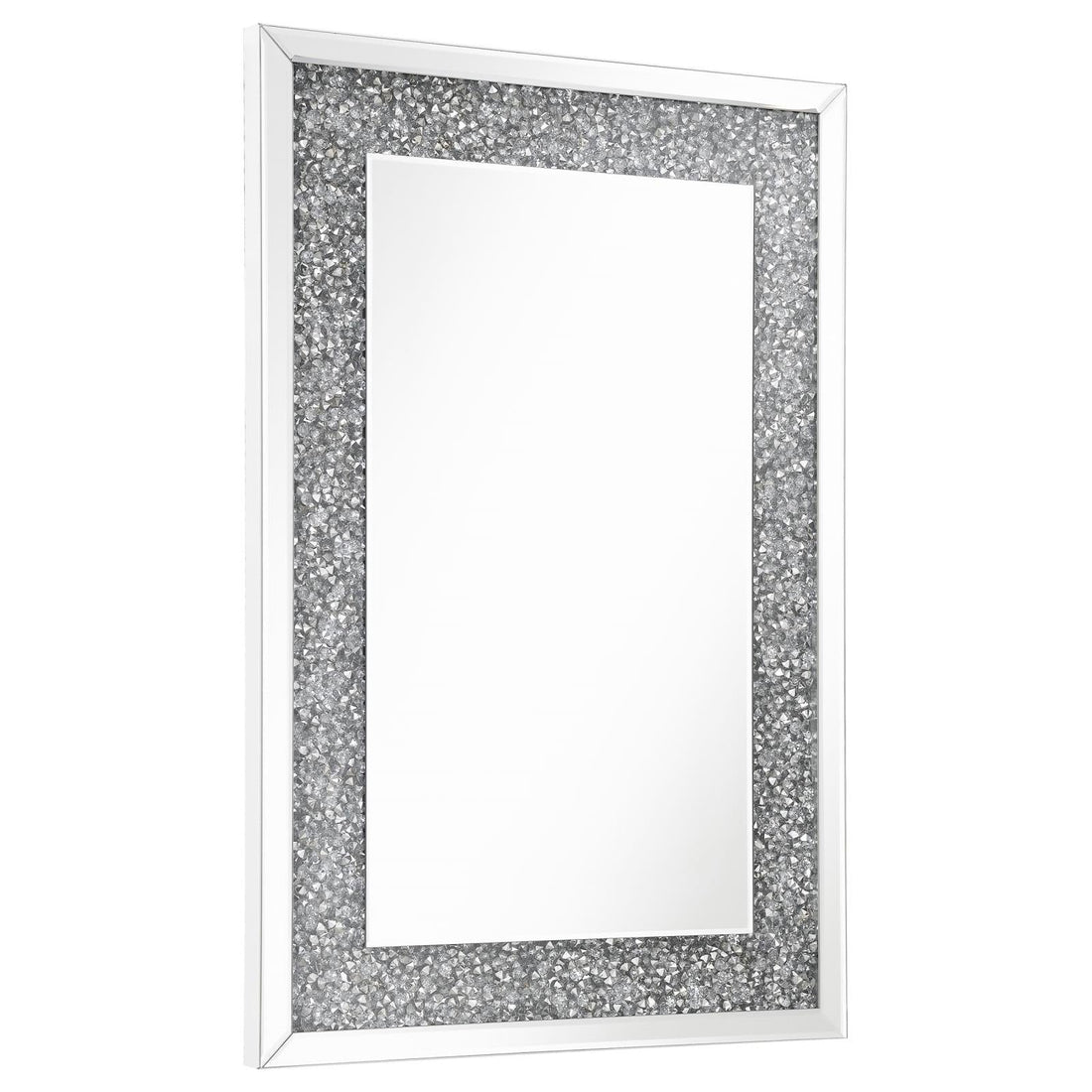 Valerie Crystal Inlay Rectangle Wall Mirror - 961635 - Bien Home Furniture &amp; Electronics