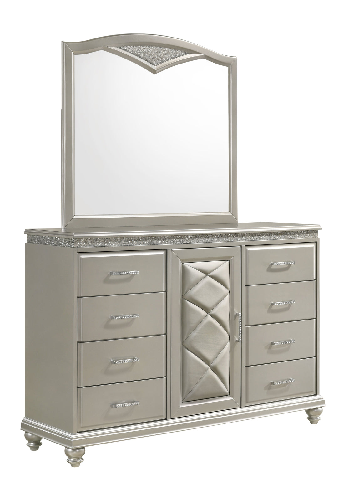 Valiant Champagne Silver Dresser - B4780-1 - Bien Home Furniture &amp; Electronics
