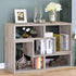 Velma Convertable Bookcase/TV Console Gray Driftwood - 802330 - Bien Home Furniture & Electronics