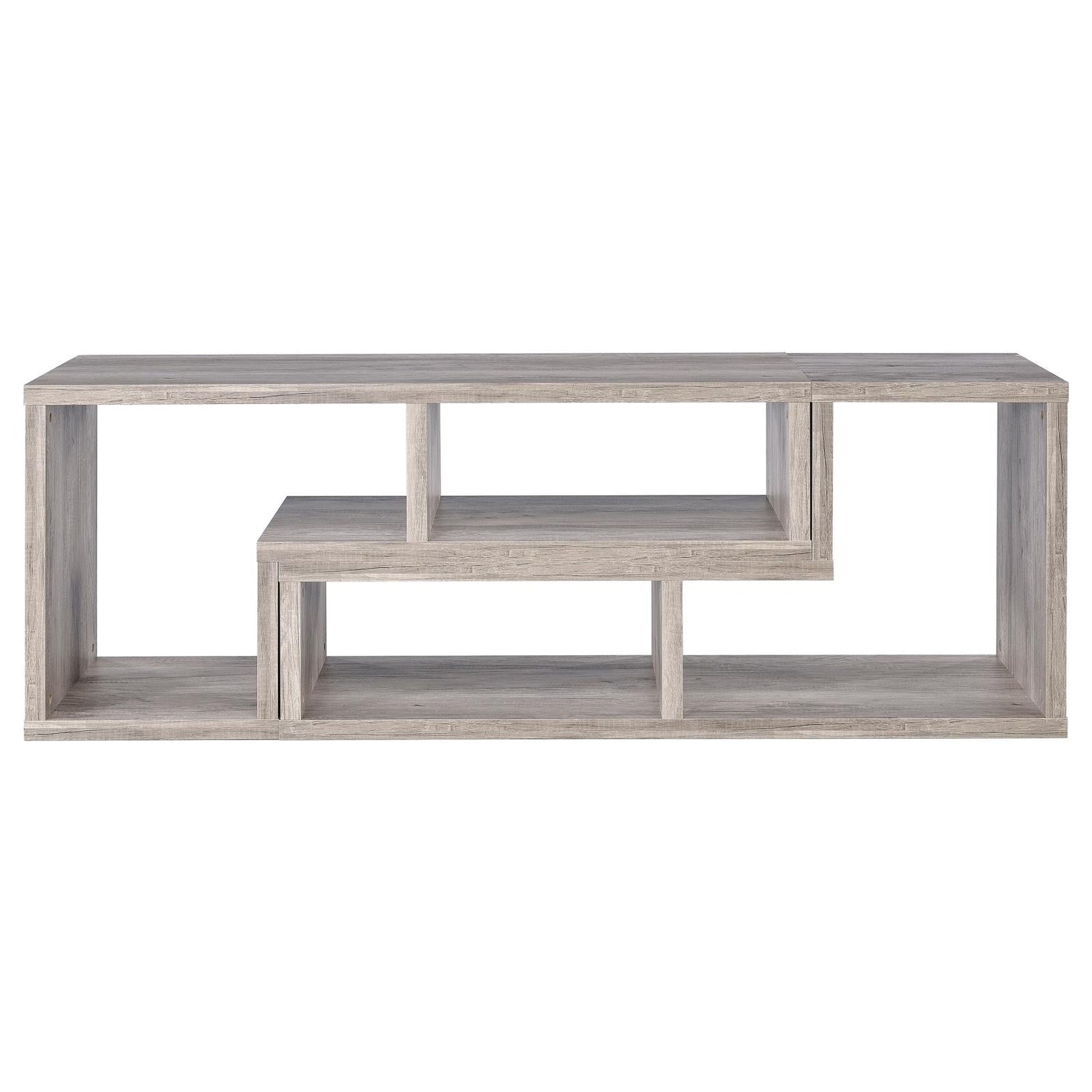 Velma Convertable Bookcase/TV Console Gray Driftwood - 802330 - Bien Home Furniture &amp; Electronics