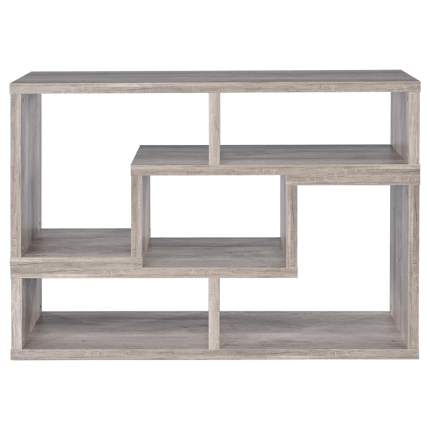 Velma Convertable Bookcase/TV Console Gray Driftwood - 802330 - Bien Home Furniture &amp; Electronics