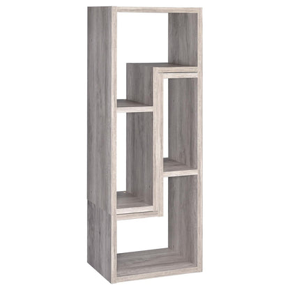 Velma Convertable Bookcase/TV Console Gray Driftwood - 802330 - Bien Home Furniture &amp; Electronics