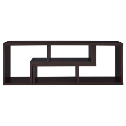 Velma Convertible TV Console/Bookcase Cappuccino - 800329 - Bien Home Furniture &amp; Electronics