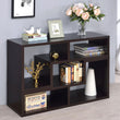 Velma Convertible TV Console/Bookcase Cappuccino - 800329 - Bien Home Furniture & Electronics