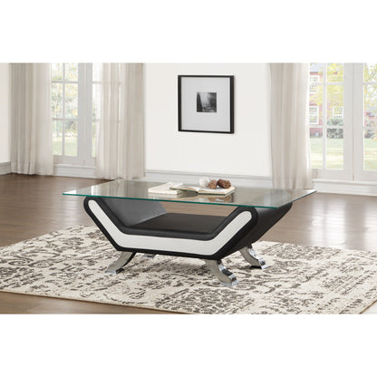 Veloce Black-White Living Room Set - SET | 8219-3 | 8219-2 | 8219-1 | 8219-30 | 8219-30G - Bien Home Furniture &amp; Electronics