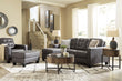Venaldi Gunmetal Living Room Set - SET | 9150118 | 9150120 - Bien Home Furniture & Electronics