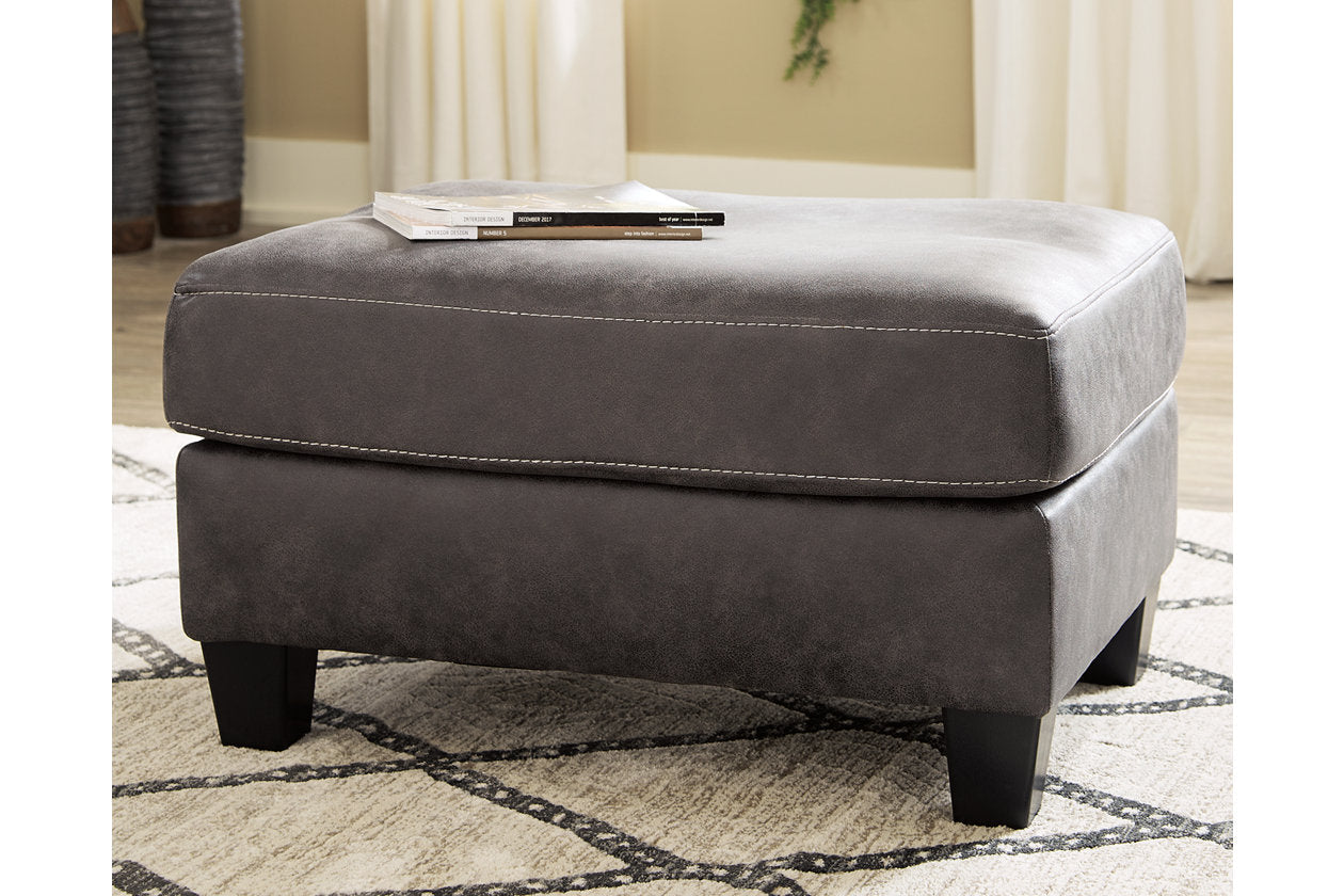 Venaldi Gunmetal Ottoman - 9150114 - Bien Home Furniture &amp; Electronics