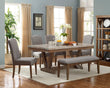 Vesper Brown/Gray Marble Rectangular Dining Set - SET | 1211T-4272 | 1211S(3) - Bien Home Furniture & Electronics