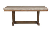 Vesper Brown/Gray Marble Rectangular Dining Table - 1211T-4272 - Bien Home Furniture & Electronics