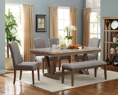Vesper Brown/Gray Side Chair, Set of 2 - 1211S - Bien Home Furniture &amp; Electronics