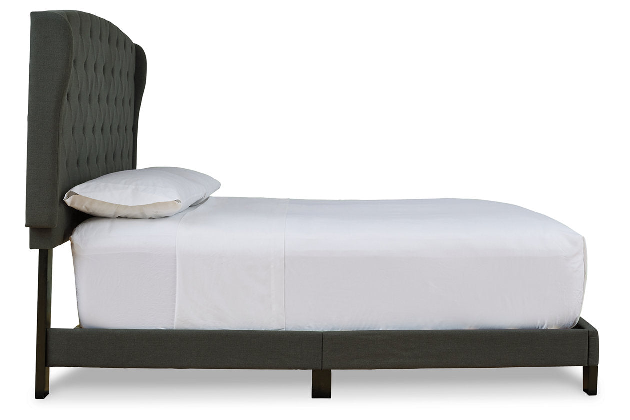 Vintasso Charcoal King Upholstered Bed - B089-882 - Bien Home Furniture &amp; Electronics