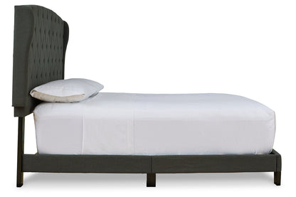 Vintasso Charcoal King Upholstered Bed - B089-882 - Bien Home Furniture &amp; Electronics