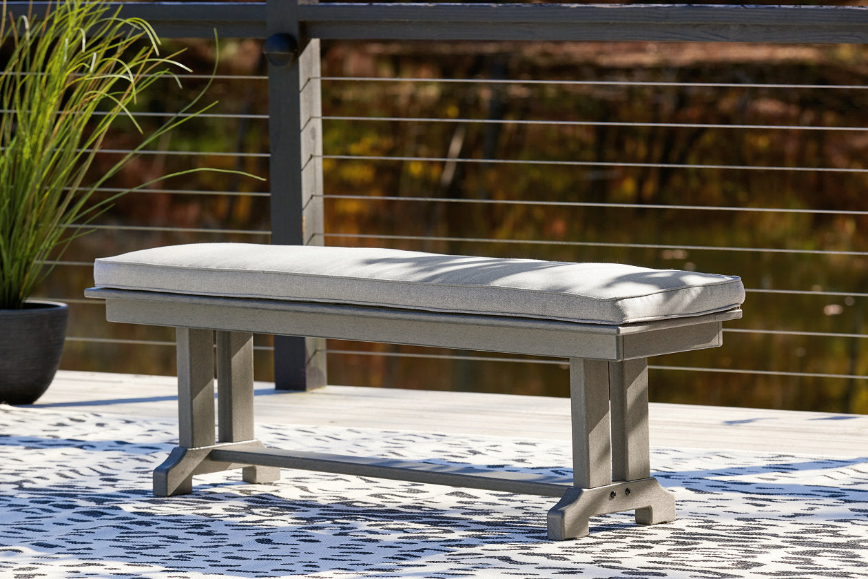 Visola Gray Bench with Cushion - P802-600 - Bien Home Furniture &amp; Electronics