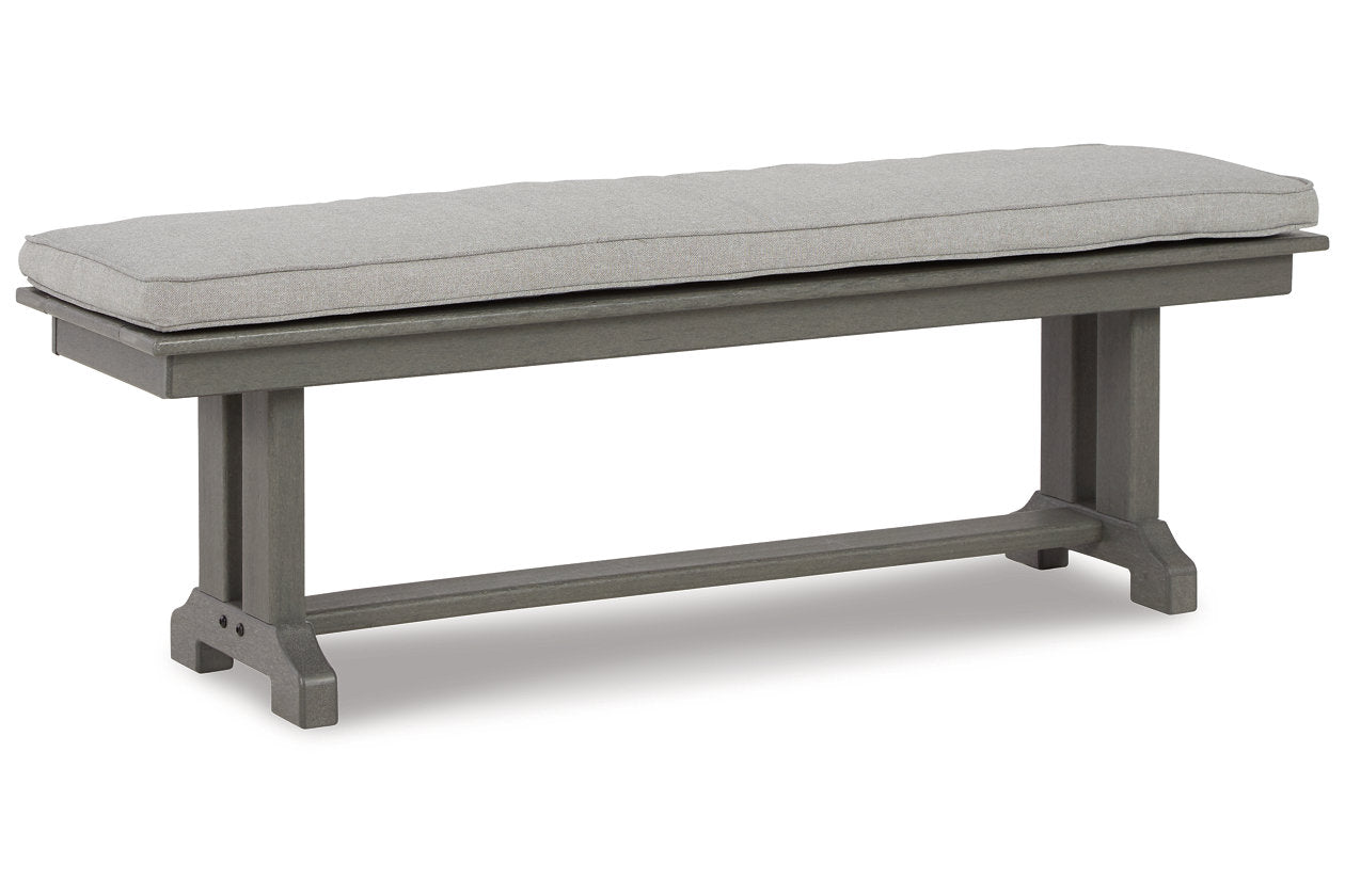 Visola Gray Bench with Cushion - P802-600 - Bien Home Furniture &amp; Electronics