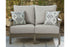 Visola Gray Outdoor Loveseat with Cushion - P802-835 - Bien Home Furniture & Electronics