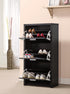 Vivian Black 3-Drawer Shoe Cabinet - 900604 - Bien Home Furniture & Electronics